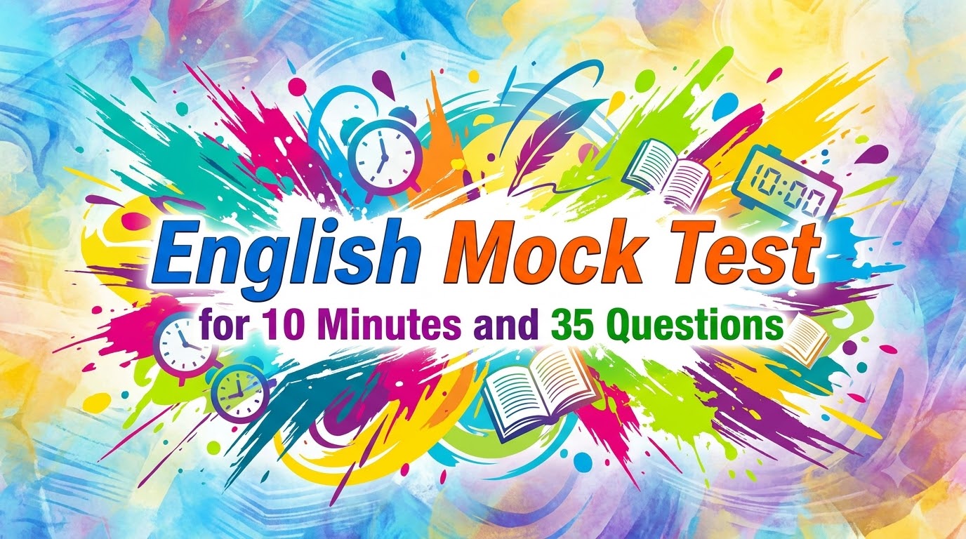 English Mock Test for 10 Minutes